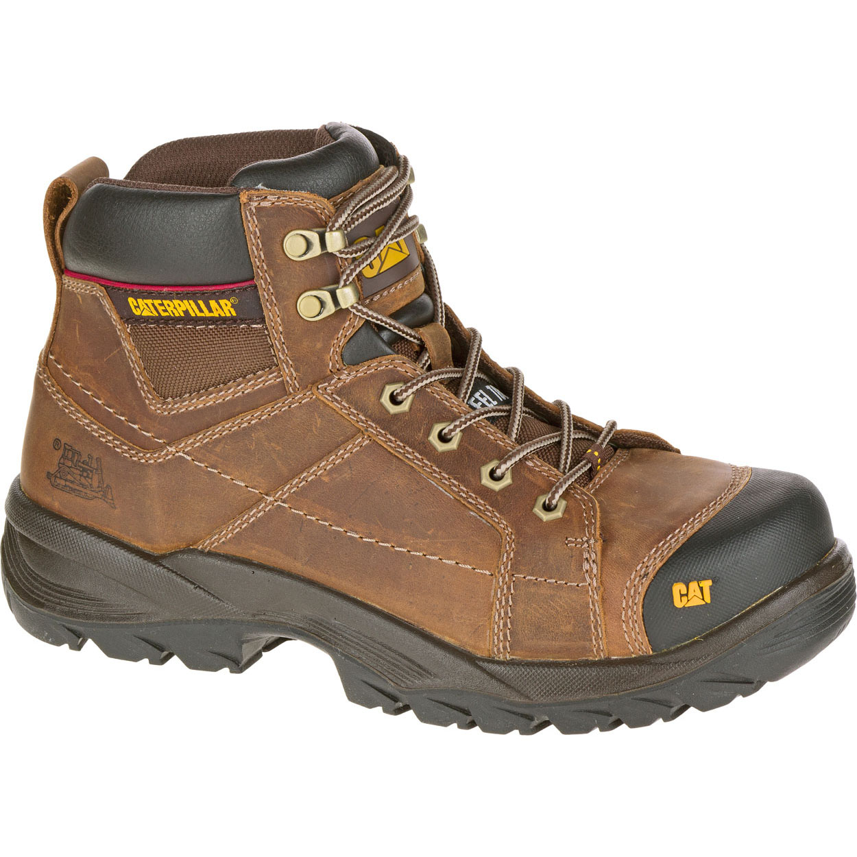 Men's Caterpillar Crossrail St Safety Boots Dark Beige Ireland AJHO84523